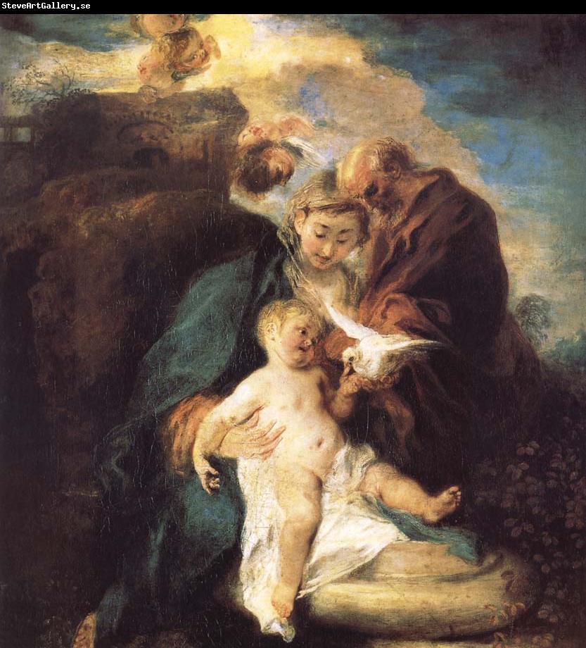 Jean antoine Watteau The rest in the flight to Egypt